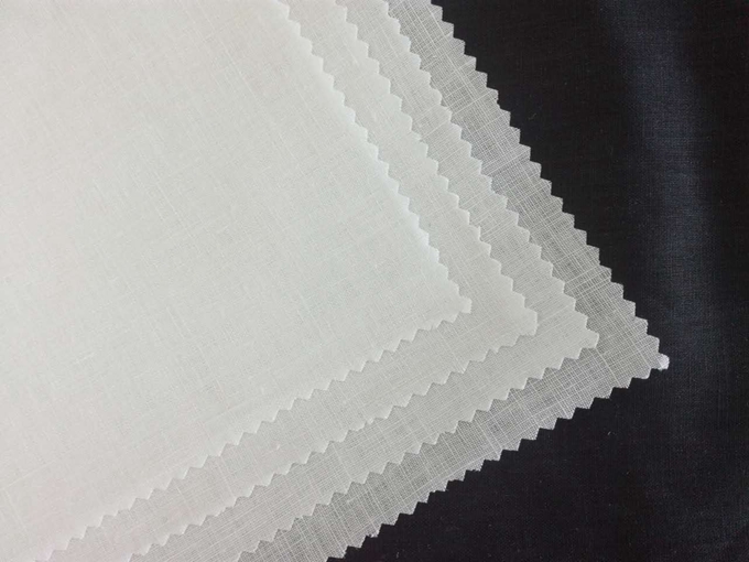 pure linen semi-bleached fabric